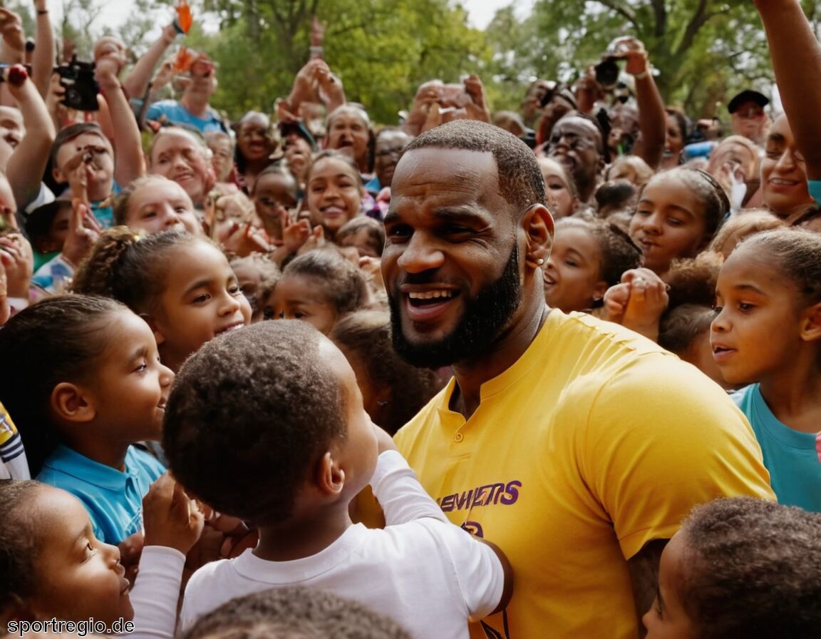 Engagement im sozialen Bereich und Charity   - LeBron James Vermögen » So hat er sein Vermögen aufgebaut  